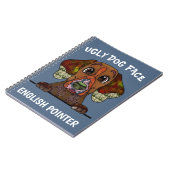 Einzigartiges englisches Pointer Hund-Gesicht-Note Notizblock (Linke Seite)