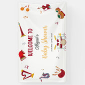 Einzigartiges farbenfrohes Musical Baby Duschgel B Banner (Vertikal)