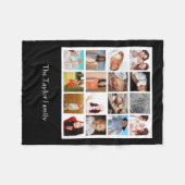 Einzigartiges Foto Collage Mosaik Personalisiert Fleecedecke (Vorderseite (Horizontal))
