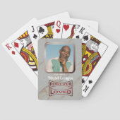 Einzigartiges Foto des modernen grauen Marmormors Spielkarten (Rückseite)