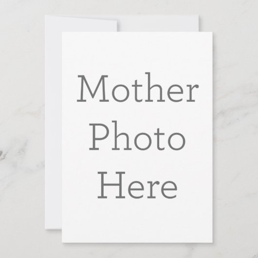 Einzigartiges Foto Einladung (Vorderseite)