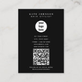 Einzigartiges Foto für moderne Firmenlogos Visitenkarte (Rückseite)