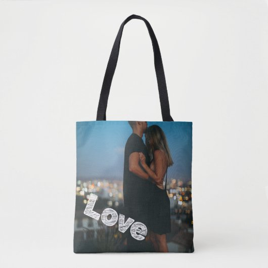 Einzigartiges Foto für Personalisierte Liebe Tasche (Vorderseite)