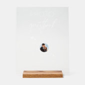 Einzigartiges Foto-Gästebuchskamera Akryllisches Z Acrylschild (Vorderseite)