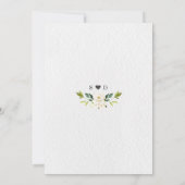 Einzigartiges Foto in Aquarellfarben Verlobung Einladung (Rückseite)