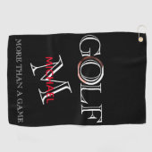 Einzigartiges Foto Monogram und Name Golf Towel Golfhandtuch (Horizontal)
