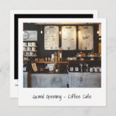 Einzigartiges Foto Restaurant Eröffnung Einladung (Vorne/Hinten)