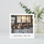 Einzigartiges Foto Restaurant Eröffnung Einladung (Stehend Vorderseite)