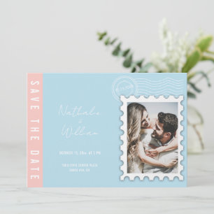 Einzigartiges Foto Save the Date Hochzeitseinladun Einladung