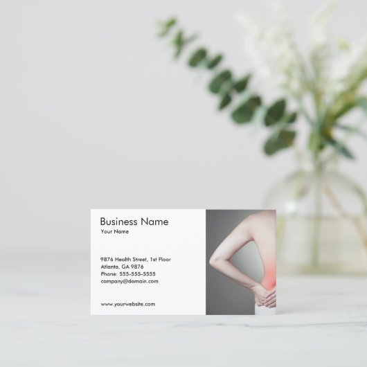 Einzigartiges Foto von Frauenarzt Visitenkarte (Stehend Vorderseite)