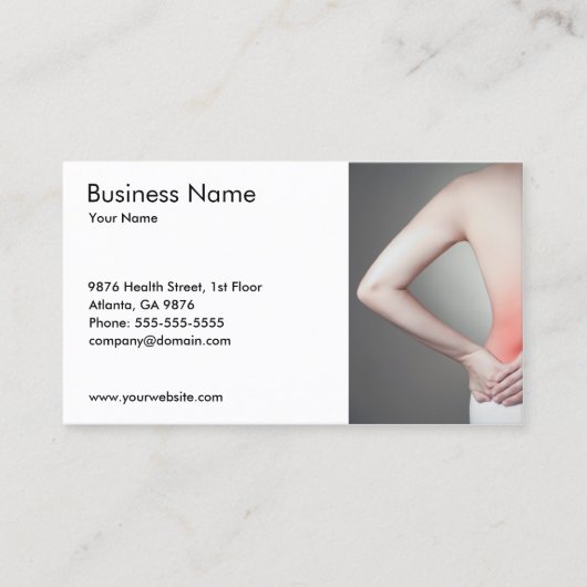Einzigartiges Foto von Frauenarzt Visitenkarte (Vorderseite)