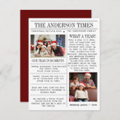 Einzigartiges Foto Zeitung Weihnachten (Vorne/Hinten)