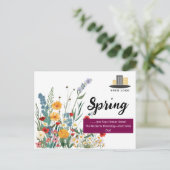 Einzigartiges Frühjahr-Real-Anwesen Postkarte (Stehend Vorderseite)