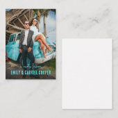 Einzigartiges Fun Kitschy Couple Foto Mitteilungskarte (Vorne/Hinten)