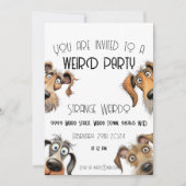 Einzigartiges Funny Dog Party Einladung (Vorderseite)