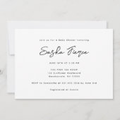 Einzigartiges Funny Elegante Old School Foto Kinde Einladung (Rückseite)