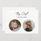 Einzigartiges Funny Elegante Old School Foto Kinde Einladung (Vorne/Hinten)