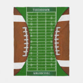 Einzigartiges Fußballfeld Fleecedecke (Vorderseite)
