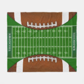 Einzigartiges Fußballfeld Fleecedecke (Vorderseite (Horizontal))