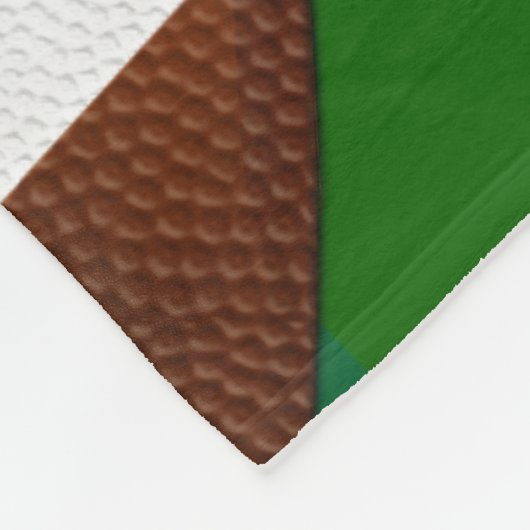 Einzigartiges Fußballfeld Fleecedecke (Ecke)