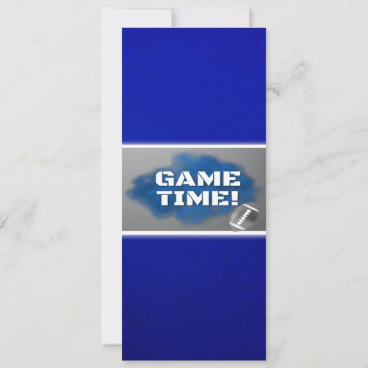 Einzigartiges Fußballticketdesign Einladung zum Ge (Rückseite)