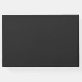 Einzigartiges Gästebuch Black Newspaper Style (Rückseite)