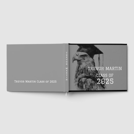 Einzigartiges Gästebuch für Abschluss | Eagle (Voll)