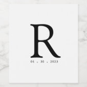 Einzigartiges Gästebuch für Hochzeitsweine Weinetikett (Einzelnes Label)