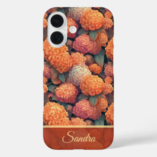 Einzigartiges Geburtstagsgeschenk Hortensien Blume iPhone 16 Hülle