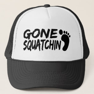 Einzigartiges GEGANGENES SQUATCHIN Logo mit Truckerkappe