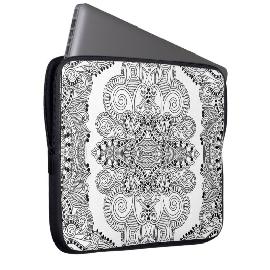 Einzigartiges Gekritzel Laptopschutzhülle (Vorne Rechts)