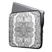 Einzigartiges Gekritzel Laptopschutzhülle (Vorderseite Links)