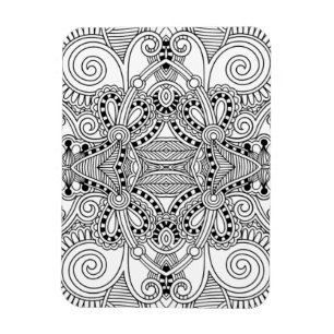 Einzigartiges Gekritzel Magnet