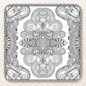 Einzigartiges Gekritzel Rechteckiger Pappuntersetzer (Vorderseite)