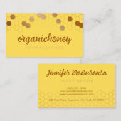 Einzigartiges, gelbes Honigwabenbauernhaus Bio Des Visitenkarte (Vorne/Hinten)