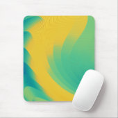 Einzigartiges gelbes Mousepad mit abstraktem Desig (Mit Mouse)