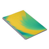 Einzigartiges gelbes Notebook mit abstraktem Desig Notizblock (Rechte Seite)
