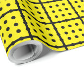 Einzigartiges gelbes Schleifpapier Geschenkpapier (Rolleneckpunkt)