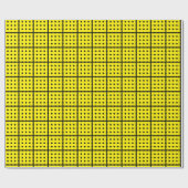 Einzigartiges gelbes Schleifpapier Geschenkpapier (Flach)