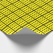 Einzigartiges gelbes Schleifpapier Geschenkpapier (Ecke)