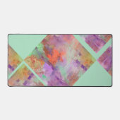 Einzigartiges geometrisches abstraktes Minz grün & Schreibtischunterlage (Vorderseite)