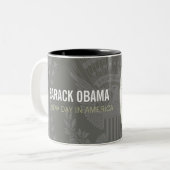 Einzigartiges Geschenk - Barack Obama - Präsident Zweifarbige Tasse (Vorderseite Links)