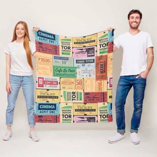 Einzigartiges Geschenk Cenima Eintrittskarten West Fleecedecke (Beispiel)