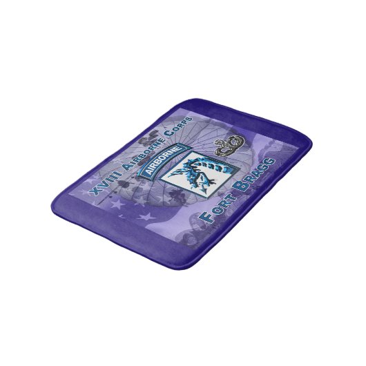 Einzigartiges Geschenk des Im Flugzeug Corps XVIII Badematte (Schrägansicht)