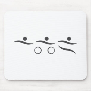 Einzigartiges Geschenk des Triathlon Mousepad
