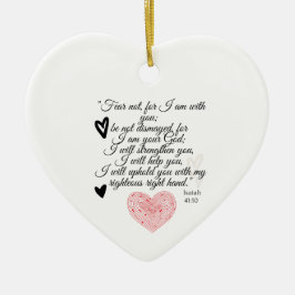 Einzigartiges Geschenk für christliche Freunde ode Keramik Ornament