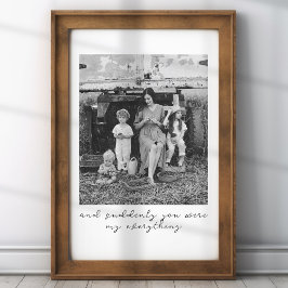 Einzigartiges Geschenk für die Mama aus Foto in Sc Poster