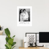 Einzigartiges Geschenk für die Mama aus Foto in Sc Poster (Heimbüro)