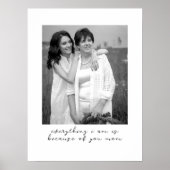 Einzigartiges Geschenk für die Mama aus Foto in Sc Poster (Vorne)