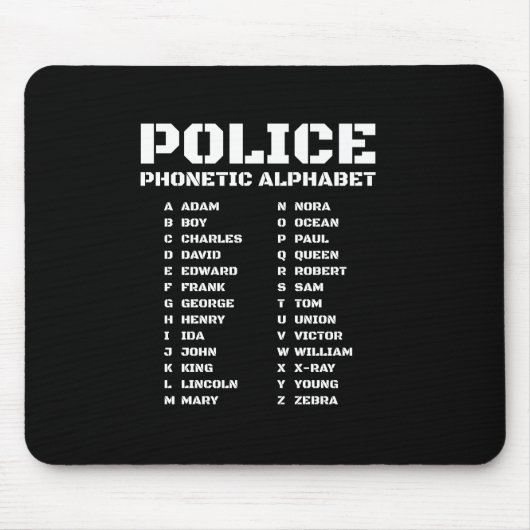 Einzigartiges Geschenk für die Strafverfolgung Pho Mousepad (Vorne)